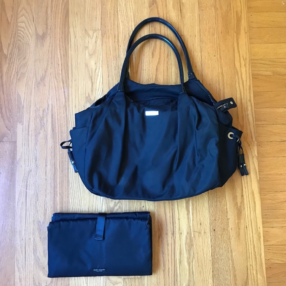 Kate Spade Stevie Diaper Bag Navy Blue